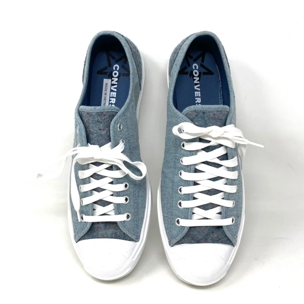 Converse Jack Purcell OX Low Top Blue Men’s Canvas Shoes Sneakers Size 169614C - Picture 3 of 11